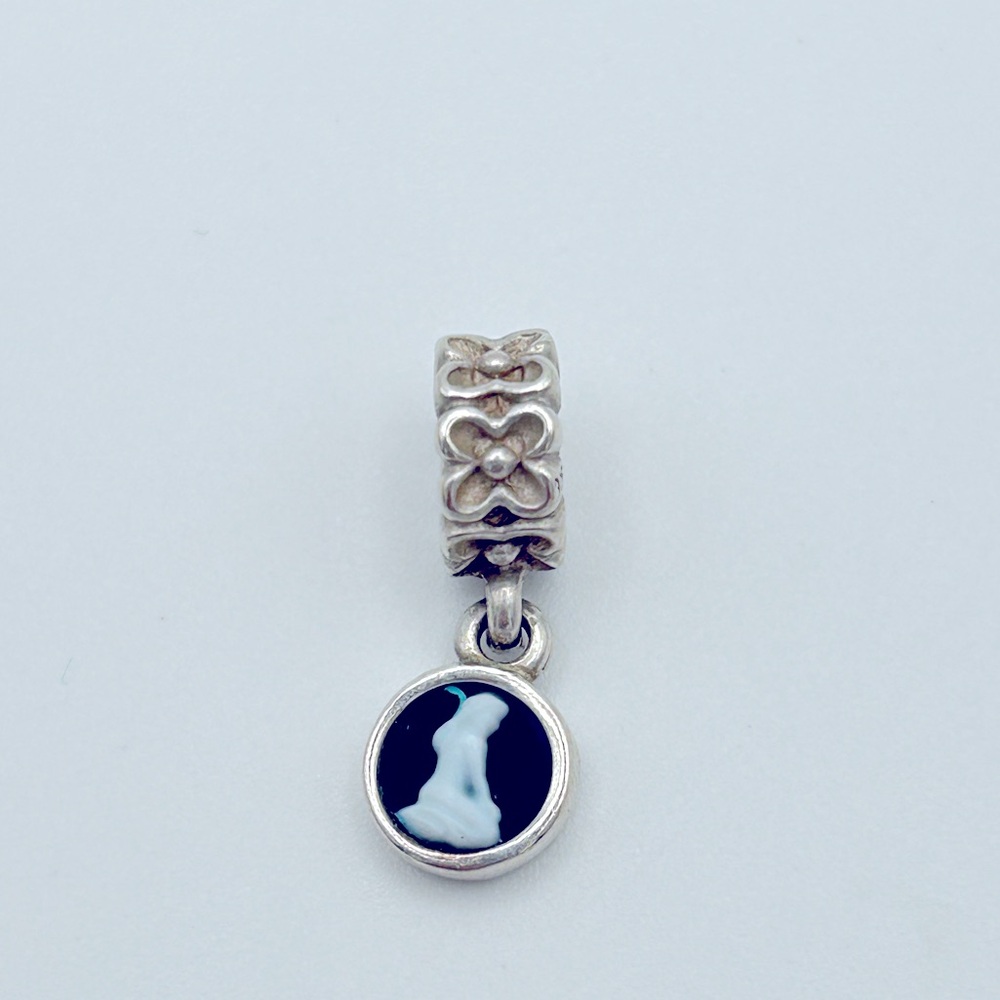RARE Genuine Retired PANDORA Virgo Cameo Dangle Charm; 790500CAM; Limited Run - Picture 2 of 6